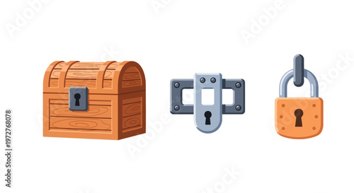Secure your treasures with a chest and locks