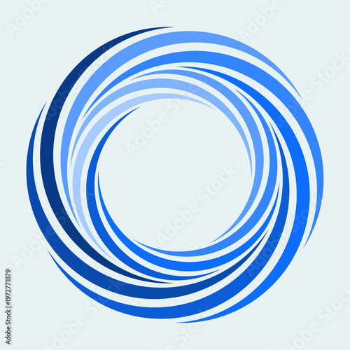 abstract blue connected circles