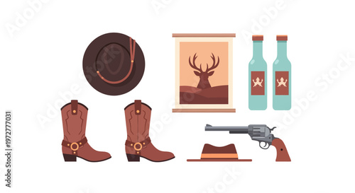 Western adventure collection: cowboy gear and iconic accessories
