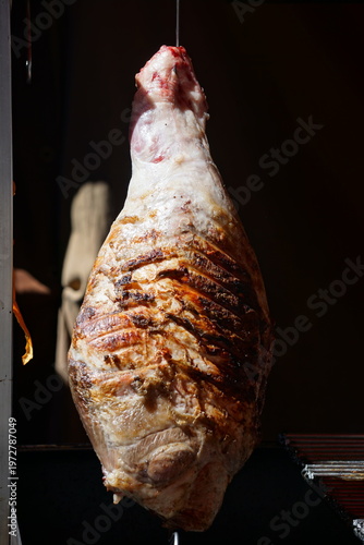 jamón de cerdo asado al estilo español
