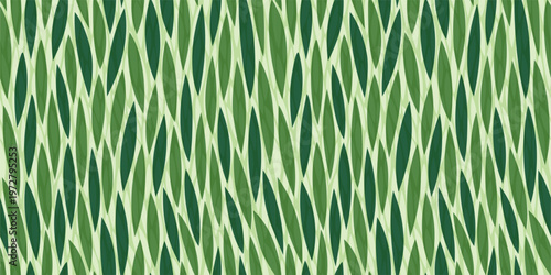 Seamless green jungle leaf pattern, abstract tropical foliage background for outdoor camouflage and eco packaging design
