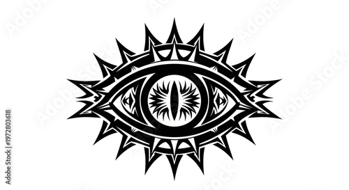 Tribal Eye Tattoo Design