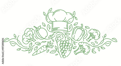 Variety of Fresh Organic Food Items.