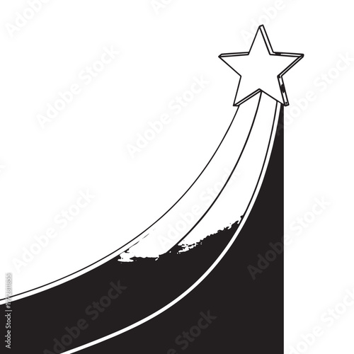 Christmas Origami Business Symbol Vector Illustration