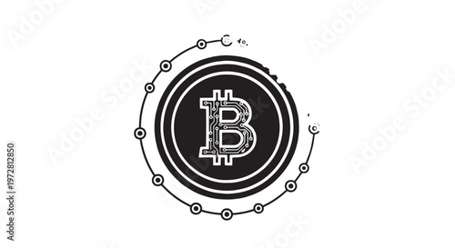 Simple illustration of beer tools and caps designed with a shiny coin style on a clean background