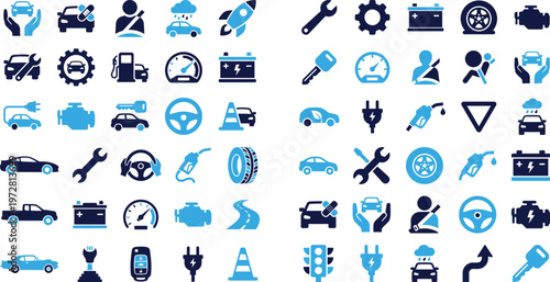 Mystical and magical symbols including moon torch key labyrinth and tree of life.