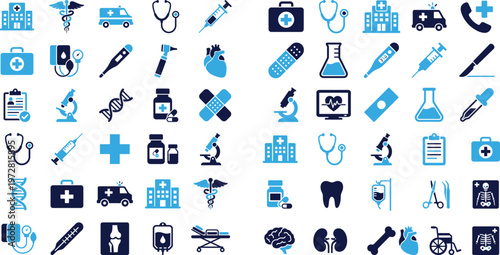 Assortment of bulldog icons showing different poses, actions, and accessories.