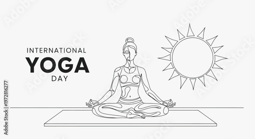 Woman doing yoga on a mat.