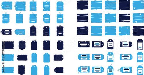 Collection of technology and digital icons computer science and cyber security symbols.