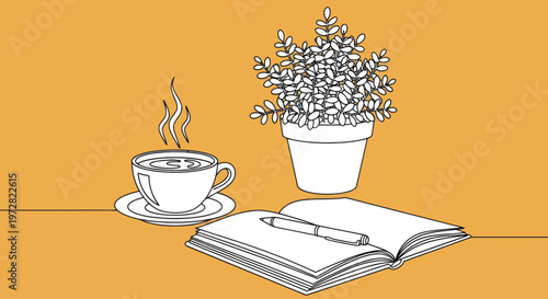 A cup of coffee on table.