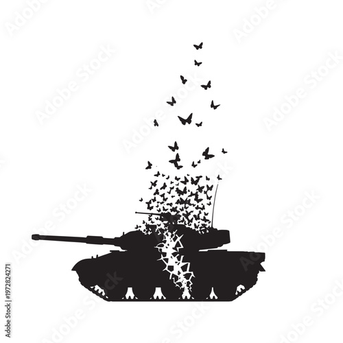 Black and white gun silhouette vector illustration