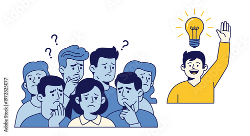 Creative idea and inspiration concept.