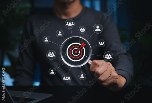 Konstfotografi Targeting and Customer Selection Concept