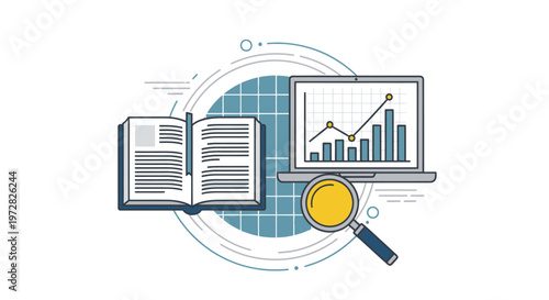 Business Research Analysis Concept Illustration.