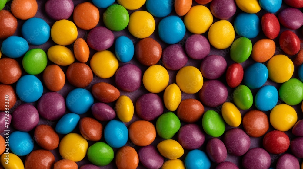 Obraz premium colorful candy background, rainbow sweets pattern, copy space
