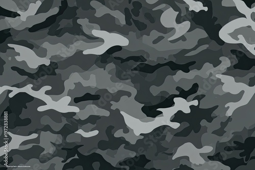 Urban Camouflage Pattern Seamless Background Texture.
