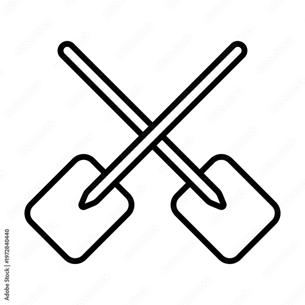 Obraz premium Paddles Icon