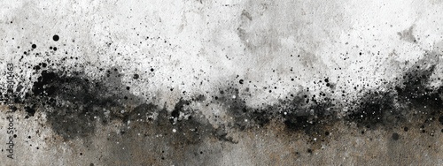 Abstract watercolor painting with dark and light tones, textured and speckled effect.