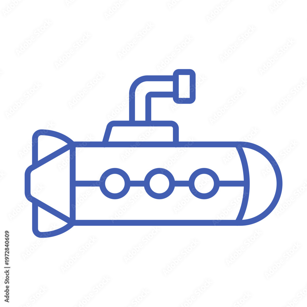 Obraz premium Submarine Icon