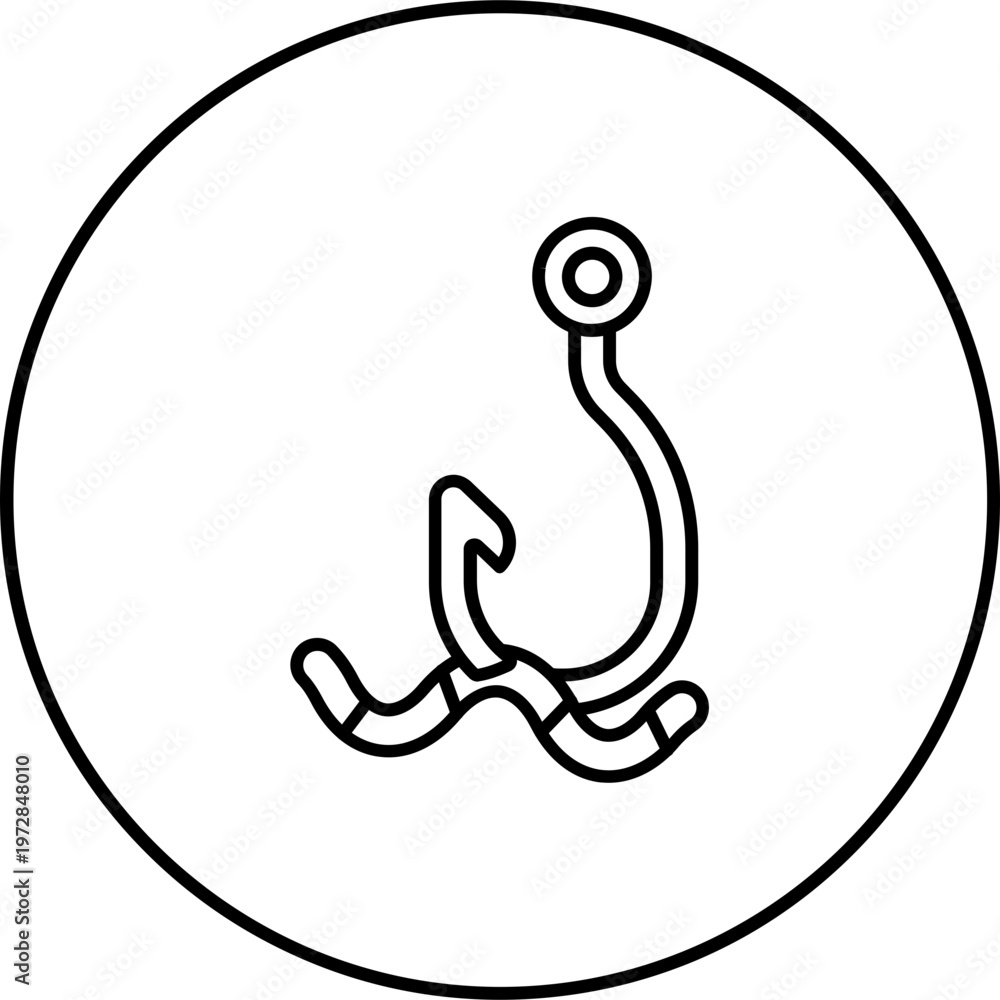 Fototapeta premium Bait Icon