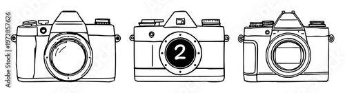 Perpetual calendar cam set with black line art on white background featuring calendar, clock, iconography with black and white and minimalist