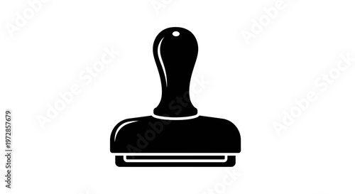 Approval Stamp: A bold, graphic representation of a stamp, conveying authority and official approval for documentation.