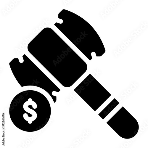 auction glyph icon