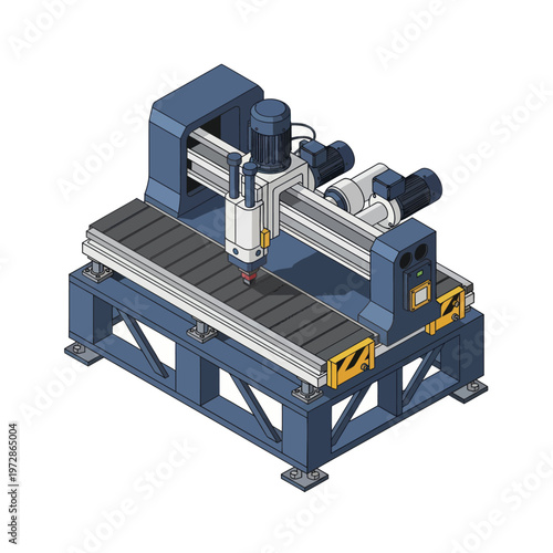 Industrial CNC Machine for Precision Manufacturing and Automation.