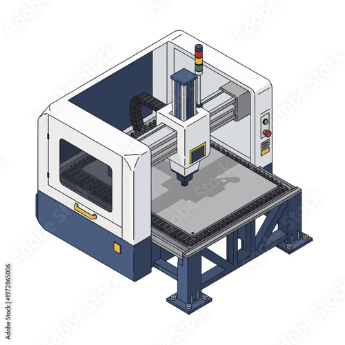 Industrial CNC Machine for Precision Manufacturing and Fabrication.