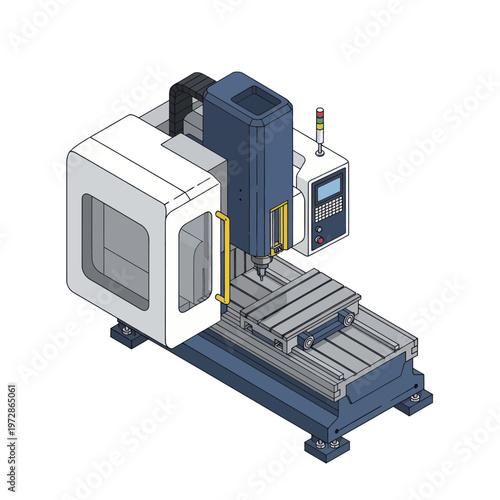 Industrial CNC Milling Machine for Precision Manufacturing.