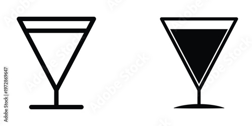 Wine glass icon design template