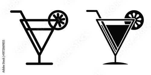 Wine glass icon design template