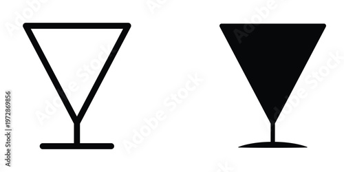 Wine glass icon design template