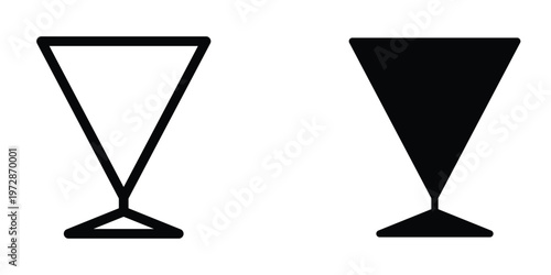 Wine glass icon design template