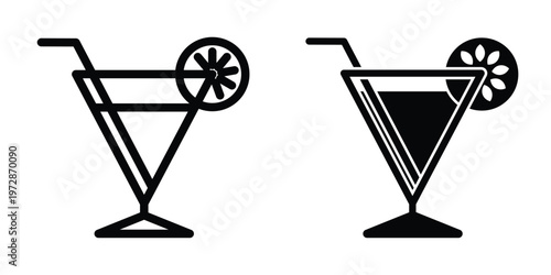 Wine glass icon design template