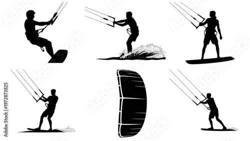 Dynamic sequence of a figure skate jumping and performing aerial tricks