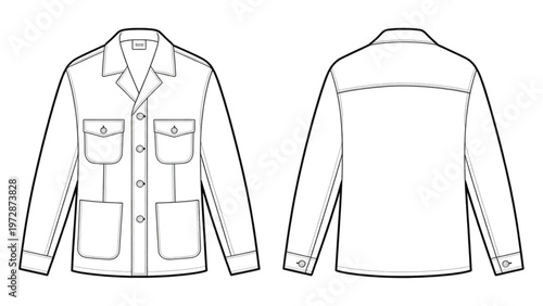 Classic wool men's blazer with subtle button detailing and two-tone color scheme