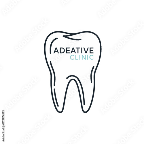 tooth icon on white