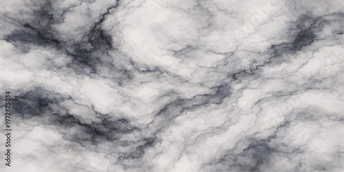 Fluffy white cumulus clouds drift across a bright blue sky on a clear summer day, creating a beautiful nature cloudscape within the light atmosphere