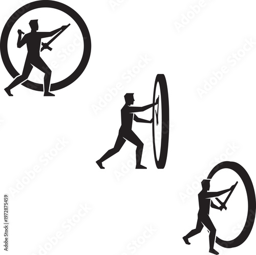 Time Management and Productivity Minimal People Vector Illustration Work Efficiency Concept