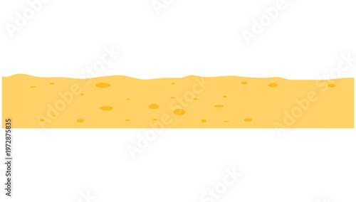 Cheese Slice Delight: A simple yet enticing image of a fresh slice of cheese, with its characteristic holes. Perfect for food related projects.
