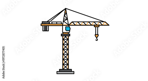 Large crane machine lifting heavy loads.