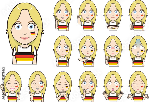 サポーター女性ドイツ代表