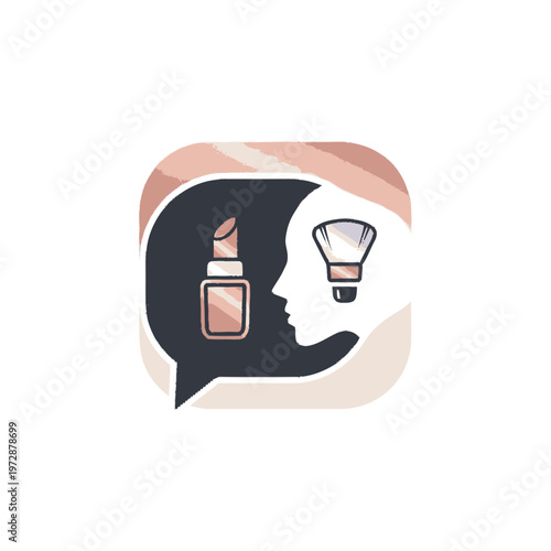 Beauty Consultation and Makeup Advice Icon.