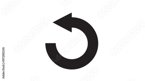 Counterclockwise Circular Arrow Icon