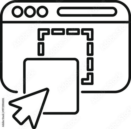 Drag and Drop Interface Icon