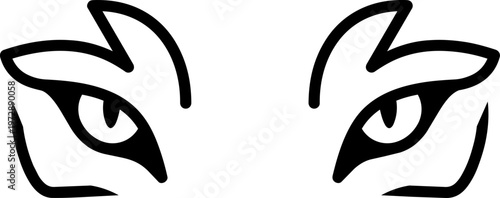 Closeup of Angry Eyes.