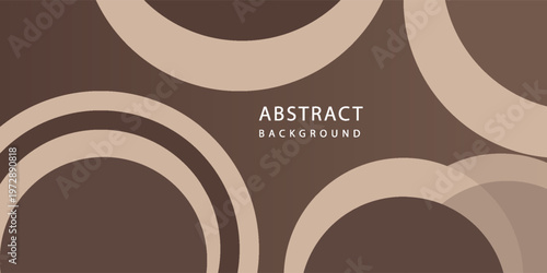 Minimalist Brown Futuristic Podium Background with Geometric Display