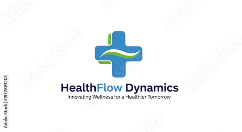 HealthFlow Dynamics company logo design.