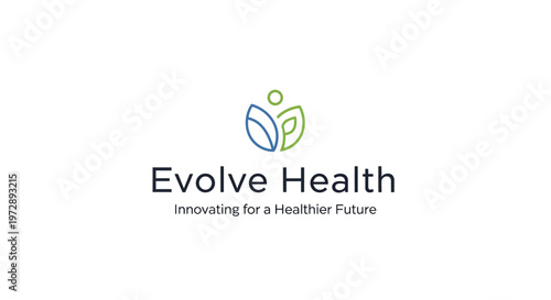 Evolve Health logo with leaf design.